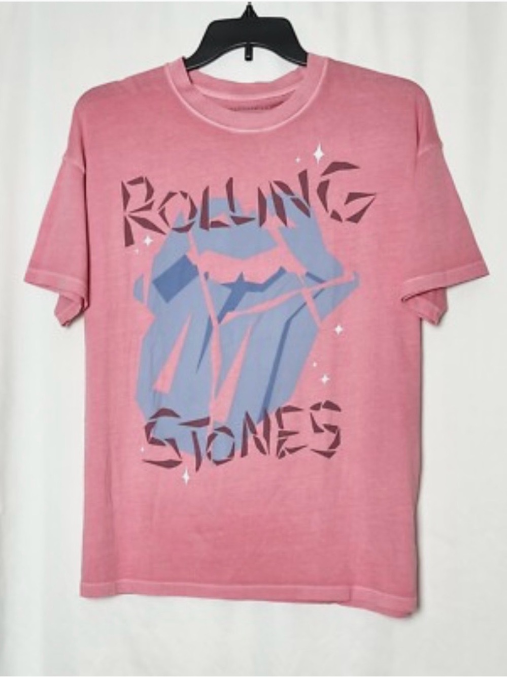 American Eagle Rolling Stones Pink Band Tee
